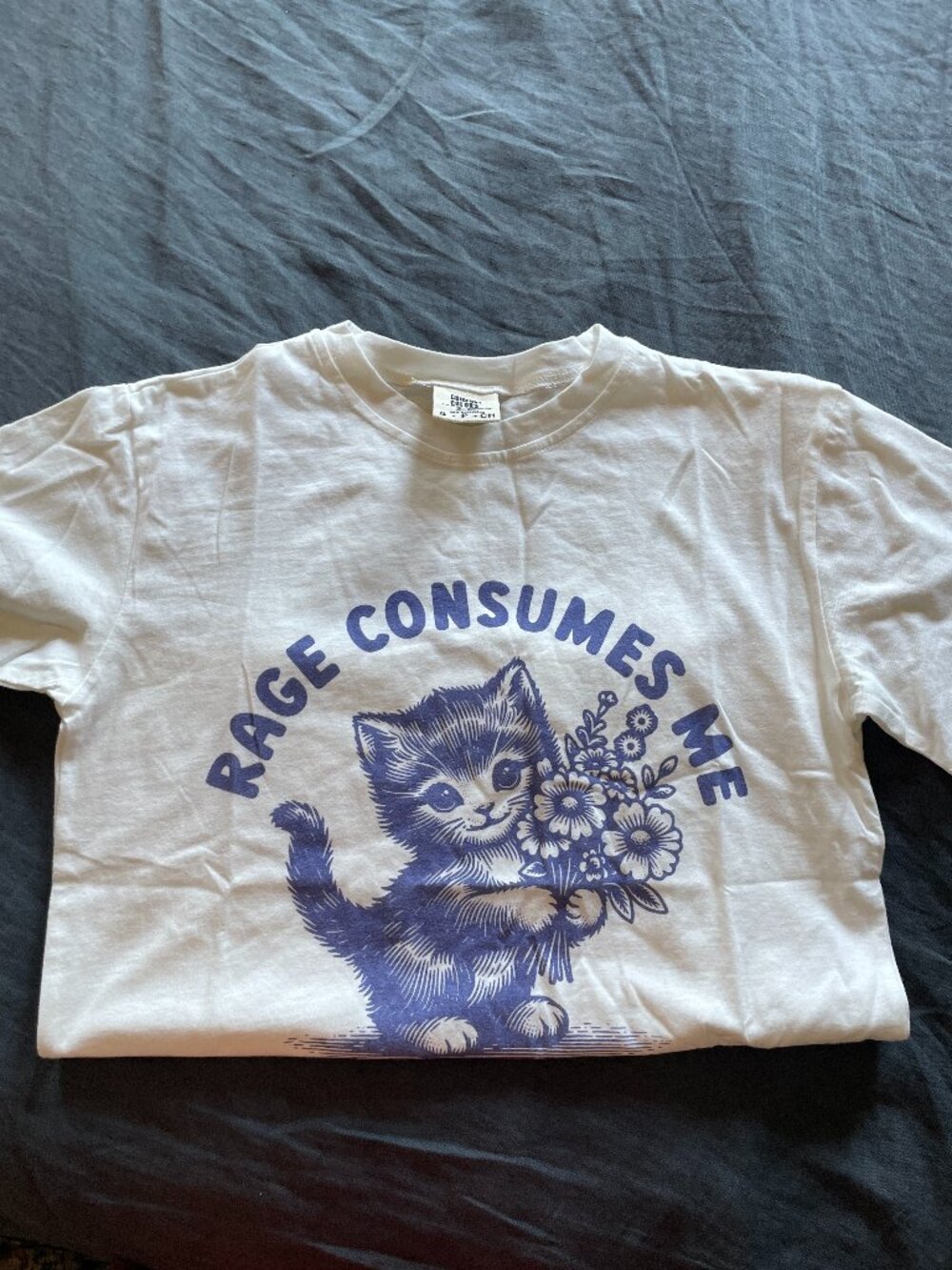 Rage Consumes Me Cotton Graphic Tshirt